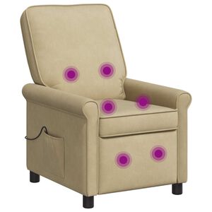 vidaXL Massage-relaxstoel Grijs groen 69 x 95 x 101 cm Stof