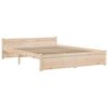 vidaXL Bedframe massief hout 135x190 cm