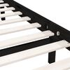 vidaXL Bedframe massief grenenhout zwart 135x190 cm