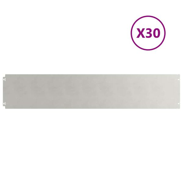 vidaXL Gazonranden 30 st 20x103 cm roestvrij staal