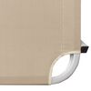vidaXL Ligbed aluminium en textileen cr&egrave;mekleurig