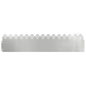 vidaXL Gazonranden 10 pcs Zilver 103 x 0,05 x 22 cm