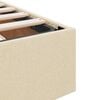 vidaXL Opbergbed met matras met matras Crème 120 x 200 cm Polyester