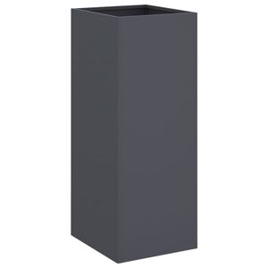 vidaXL Plantenbak 32x29x75 cm staal antracietkleurig