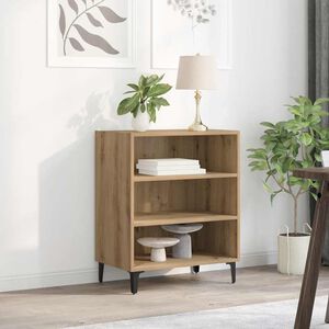 vidaXL Dressoir 57x35x70 cm bewerkt hout artisanaal eikenkleurig