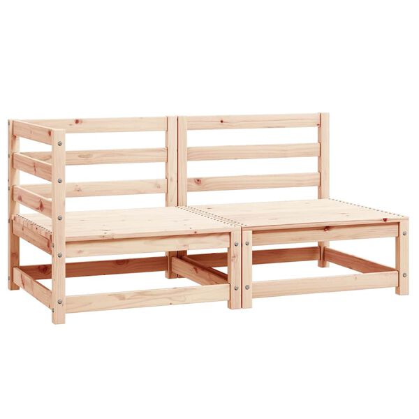 vidaXL 2-delige Loungeset massief grenenhout