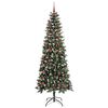 vidaXL Kunstkerstboom met 300 LED Groen 210 cm PVC en Plastic en Staal
