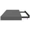 vidaXL Wandschappen zwevend 2 st 60x23,5x3,8 cm MDF hoogglans grijs