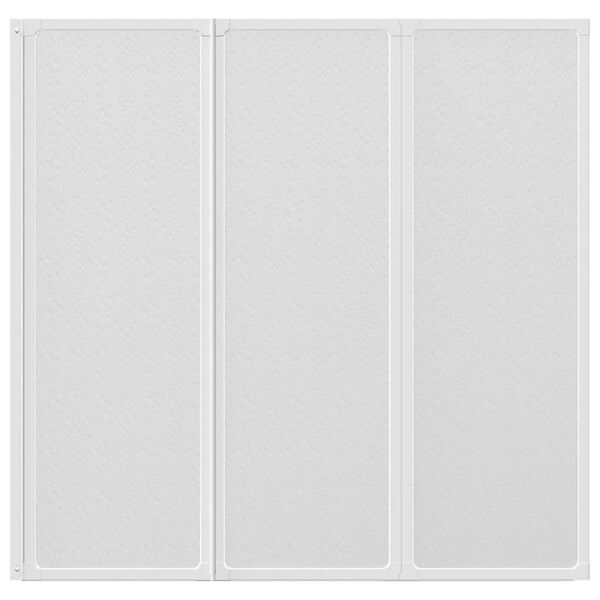 Badscherm 3 panelen vouwbaar 117 x 120 cm