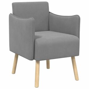 vidaXL Accentstoel Donkergrijs Korrelige velvet