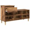vidaXL Schoenenkast met lade Oudhout 102 x 36 x 60 cm Bewerkt hout