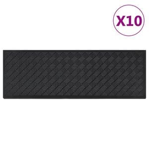 vidaXL Trapmatten 10 st 25x75 cm rubber