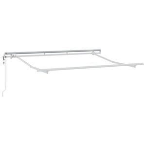 vidaXL Zijde Frame Wit 3 x 2 m Metaal