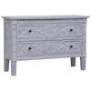 vidaXL Dressoir met 2 lades 90x30x60 cm massief mahoniehout