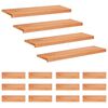 vidaXL Trapmatten 16 st Lak 100 x 25 x 2 cm Massief beukenhout