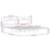 vidaXL Bedframe zonder matras hout sonoma eikenkleurig 160x200 cm