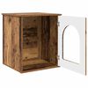vidaXL Kattenhuis Oudhout 53 x 52 x 62 cm Bewerkt hout