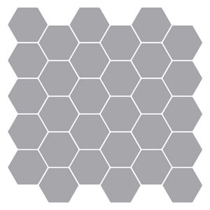 vidaXL Hexagon tegel 10 pcs Grijs 30 x 30 cm Polyurethaan en PET