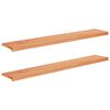 vidaXL Raamkozijnen 2 st Geolied 140 x 25 x 2 cm Massief beukenhout