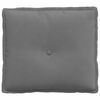 vidaXL Rugkussen Donkergrijs 50 x 45 cm Microvezel Stof