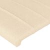 vidaXL Boxspring met matras stof cr&egrave;mekleurig 100x200 cm