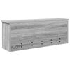 vidaXL Wandgemonteerde kapstok met plank Grijs Sonoma 80 x 20 x 30 cm