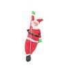 vidaXL Hangende Kerstman aan touw Rood 30 x 15 x 130 cm Polyester