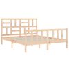 vidaXL Bedframe met hoofdbord massief hout