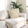 vidaXL Sofa Kussens 2 stuks Cr&egrave;me 45 x 45 cm Stof