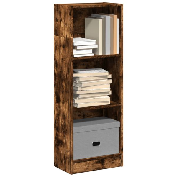 vidaXL Boekenkast 40x24x109 cm bewerkt hout gerookt eikenkleurig