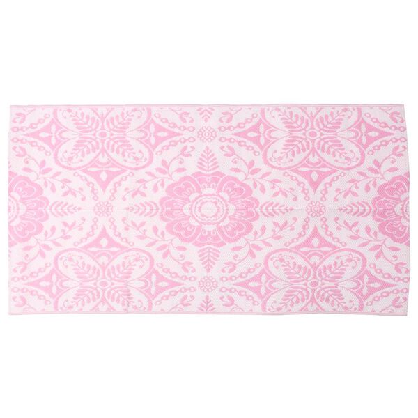 vidaXL Buitenkleed ARAKIL 120x180 cm PP roze