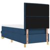 vidaXL Boxspring bed met matras met hoofdeinde Blauw 90 x 200 cm Stof