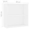 vidaXL Boekenkast 80x30x76,5 cm bewerkt hout wit