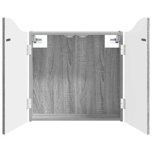 vidaXL Dartbord Kabinet Grijs Sonoma 56 x 12 x 63 cm Bewerkt hout