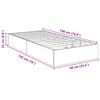 vidaXL Ottoman Bedframe Beton Grijs 193 x 120 x 25 cm Bewerkt hout