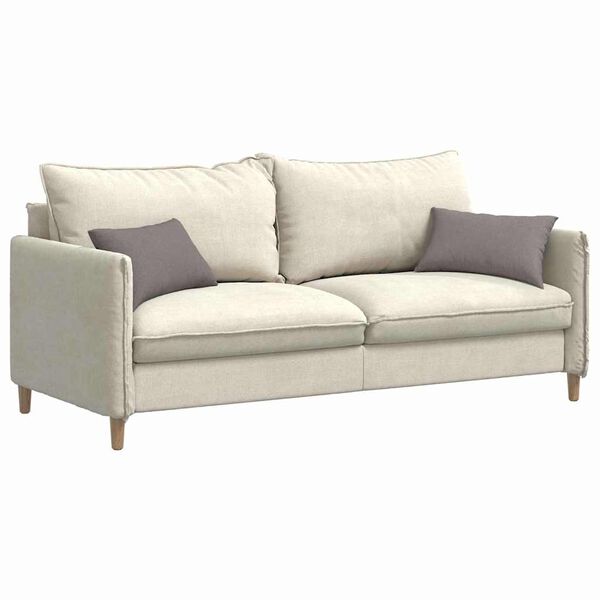 vidaXL Sofa Kussens 2 stuks Taupe 50 x 30 cm Stof