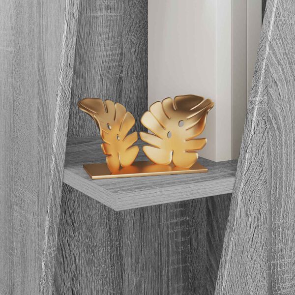 vidaXL Zijplank Grijs Sonoma 33 x 32 x 70,5 cm Bewerkt hout