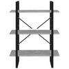 vidaXL Boekenkast 80x30x105 cm bewerkt hout betongrijs