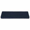 vidaXL Trapmatten zelfklevend 30 stuks 65x21x4 cm marineblauw met rechthoekige rand