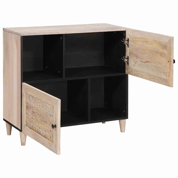 vidaXL Dressoir Wit Massief mango-hout en samengesteld hout