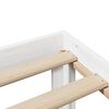 vidaXL Bed met boekenkast zonder matras grenenhout wit 150x200 cm
