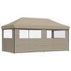 vidaXL Partytent Taupe 292 x 580 x 315 cm Oxford Stof