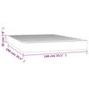 vidaXL Pocketveringmatras medium 140x190x20 cm stof cr&egrave;mekleurig