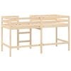vidaXL Kinderhoogslaper met ladder 90x200 cm massief grenenhout