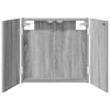 vidaXL Dartbord Kabinet Grijs Sonoma 56 x 12 x 53,5 cm Bewerkt hout
