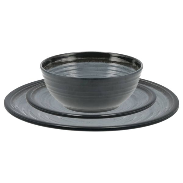 Travellife 12-delige Serviesset luxe J&aacute;vea donkergrijs