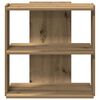 vidaXL Boekenkast 3-laags 60x30x60 cm bewerkt hout artisanaal eiken