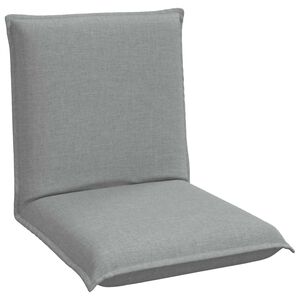 vidaXL Verstelbare vlo stoelen Lichtgrijs Stof