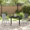 vidaXL Tuin Eetset 3 pcs Antraciet Staal