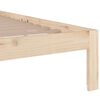 vidaXL Bedframe zonder matras massief hout 200x200 cm